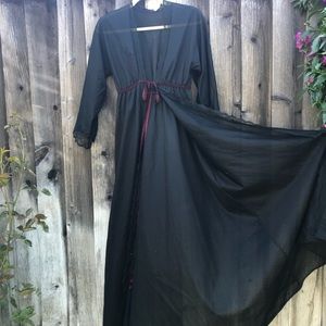 Vintage gothic inspired sheer robe